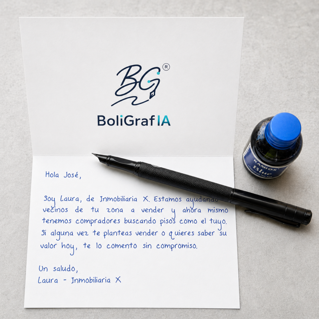 ejemplo de carta manuscrita para inmobiliarias