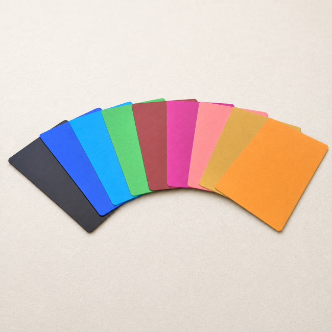 soportes para cartas manuscritas y tarjetas de aluminio